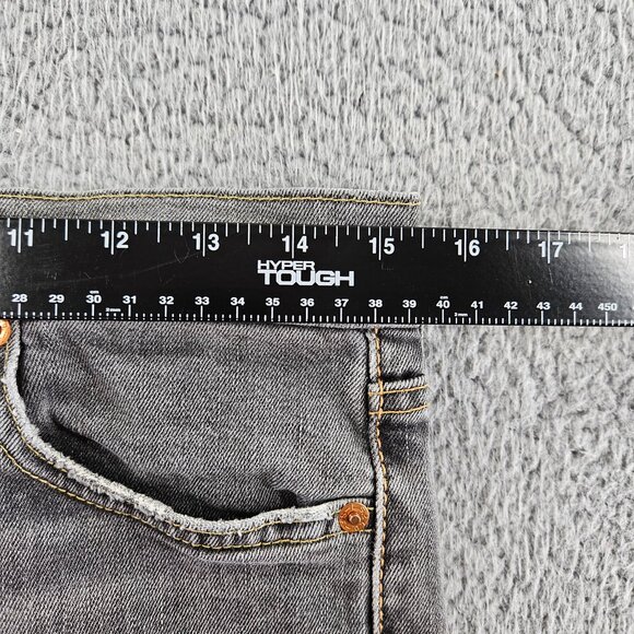 Levis Jeans Mens 30x32 (30x30) Gray 510 Distressed Skinny Fit Stretch Denim - Picture 8 of 16